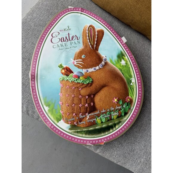 Williams Sonoma Nordic Ware Easter Bunny 3D Cake Pan Rabbit W/ Basket - Picture 1 of 6
